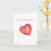 Pet Loss Sympathy Card Kaart (Gele Bloem)