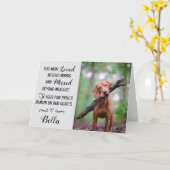 Pet Loss Sympathy Card Personalized Photo Pet Name Kaart (Gele Bloem)