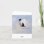 Pet Loss Sympathy Card voor Kat Kaart (Achterkant)