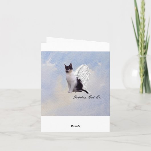 Pet Loss Sympathy Card voor Kat Kaart (Achterkant)
