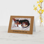 Pet Loss Sympathy: Loss of Dog Greeting Cards Kaart (Gele Bloem)
