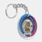 Pet Loss Sympathy Memorial Keepsake gekleurd symbo Sleutelhanger (Voorkant Links)