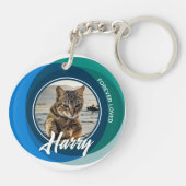 Pet Loss Sympathy Memorial Keepsake gekleurd symbo Sleutelhanger (Achterkant)