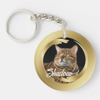 Pet Loss Sympathy Memorial Keepsake Gold-symbool Sleutelhanger
