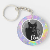 Pet Loss Sympathy Memorial Keepsake Opal Symbool Sleutelhanger (Voorkant)