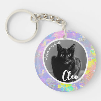 Pet Loss Sympathy Memorial Keepsake Opal Symbool Sleutelhanger