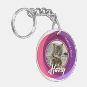 Pet Loss Sympathy Memorial Keepsake-symbool Sleutelhanger (Voorkant Links)