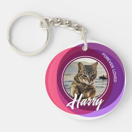 Pet Loss Sympathy Memorial Keepsake-symbool Sleutelhanger (Voorkant)