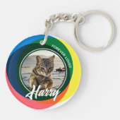 Pet Loss Sympathy Memorial Keepsake-symbool Sleutelhanger (Achterkant)