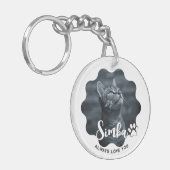Pet Loss Sympathy Memorial Keepsake-symbool Sleutelhanger (Voorkant Links)