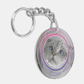 Pet Loss Sympathy Memorial Keepsake-symbool Sleutelhanger (Voorkant Links)