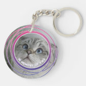 Pet Loss Sympathy Memorial Keepsake-symbool Sleutelhanger (Achterkant)