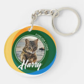 Pet Loss Sympathy Memorial Keepsake-symbool Sleutelhanger (Achterkant)