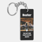 Pet Loss Sympathy Memorial Keepsake-symbool Sleutelhanger (Voorkant Links)