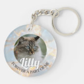 Pet Loss Sympathy Memorial Keepsake-symbool Sleutelhanger (Achterkant)
