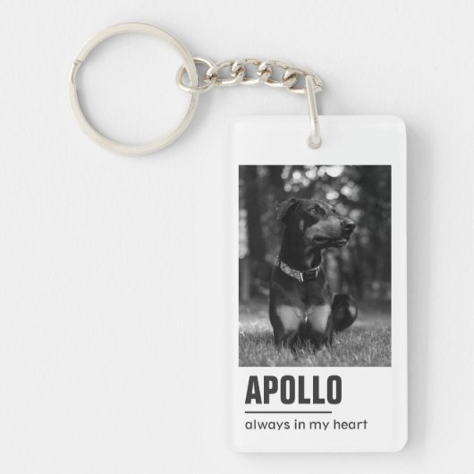 Pet Loss Sympathy Memorial Keepsake-symbool Sleutelhanger (Voorkant)