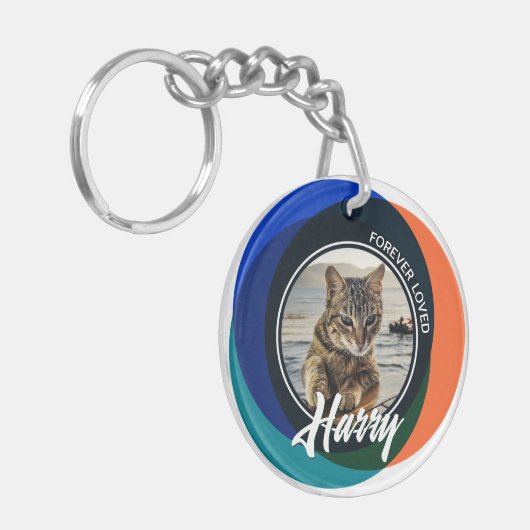 Pet Loss Sympathy Memorial Keepsake-symbool Sleutelhanger (Voorkant Links)