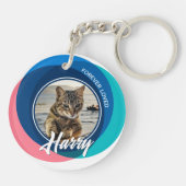 Pet Loss Sympathy Memorial Keepsake-symbool Sleutelhanger (Achterkant)