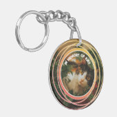 Pet Loss Sympathy Memorial Keepsake-symbool Sleutelhanger (Voorkant Links)