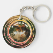 Pet Loss Sympathy Memorial Keepsake-symbool Sleutelhanger (Achterkant)