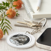 Pet Loss Sympathy Memorial Keepsake-symbool Sleutelhanger (Voorkant Rechts)