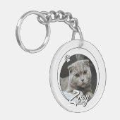 Pet Loss Sympathy Memorial Keepsake-symbool Sleutelhanger (Voorkant Links)
