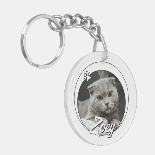 Pet Loss Sympathy Memorial Keepsake-symbool Sleutelhanger (Voorkant Links)
