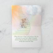 Pet Loss Trap naar de hemel hulde aan condoleances Kaart (Binnen)