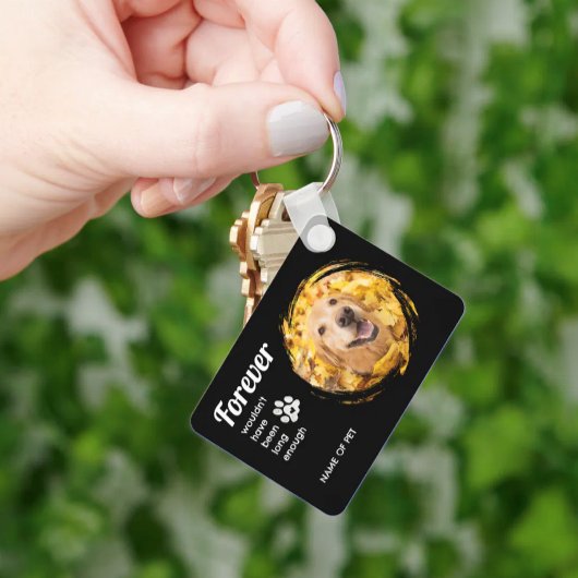 PET LOSS your photo and name Sleutelhanger