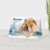 PET LOSS your photo & name Memorial Card Bedankkaart