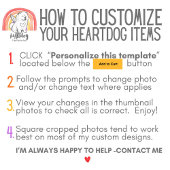 PET LOSS your photo & name Memorial Card Bedankkaart