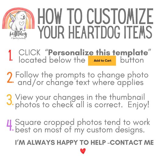 PET LOSS your photo & name Memorial Card Bedankkaart