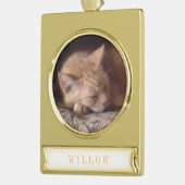 PET LOVE Banner Ornament / Goud Verguld Banner Ornament (Links)