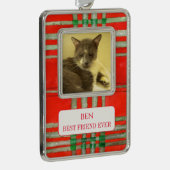 PET LOVE Framed Vert Ornament + Tekst RedScottPlai (Rechts)