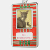 PET LOVE Framed Vert Ornament + Tekst RedScottPlai (Links)