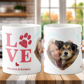 Pet LOVE Hart Foto Custom Hondenliefhebber Valenti Koffiemok