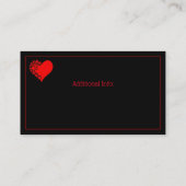 Pet Love Heart Visitekaartje (Achterkant)