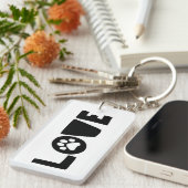 Pet Love Het Hondenliefhebber Hondenliefhebber Art Sleutelhanger (Voorkant Rechts)