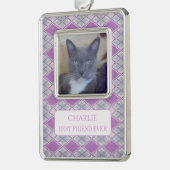 PET LOVE ingelijst Vert Ornament + Tekst / Lila br (Links)