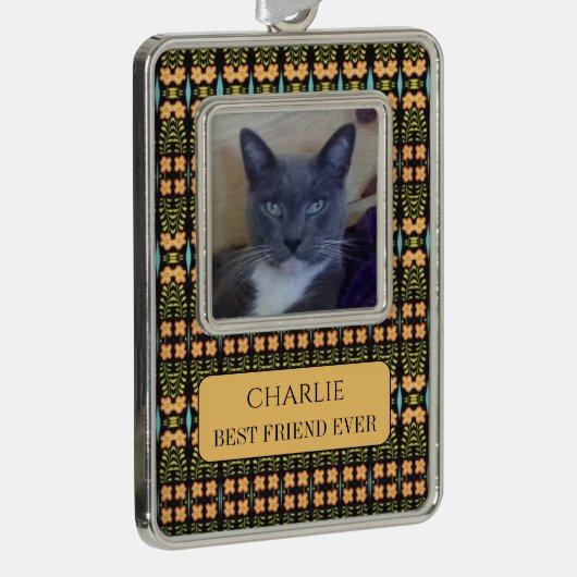 PET LOVE ingelijst Vert Ornament + Tekst / Nocturn (Rechts)