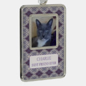 PET LOVE ingelijst Vert Ornament + Tekst / Pruimen (Rechts)