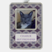 PET LOVE ingelijst Vert Ornament + Tekst / Pruimen (Voorkant)