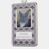 PET LOVE ingelijst Vert Ornament + Tekst / Pruimen (Links)