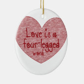 Pet Love Keramisch Ornament (Rechts)
