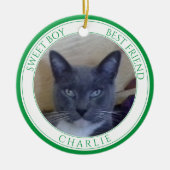 PET LOVE Keramische Cirkel Ornament + Tekst / Groe (Voorkant)