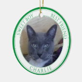 PET LOVE Keramische Cirkel Ornament + Tekst / Groe (Links)