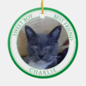 PET LOVE Keramische Cirkel Ornament + Tekst / Groe (Achterkant)