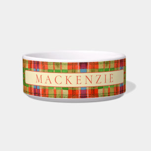 PET LOVE Keramische Pet Bowl / Mac Rae Tartan Voerbakje