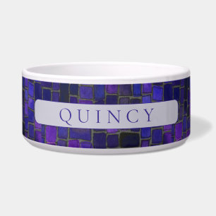 PET LOVE Keramische Pet Bowl / Violet Mozaïek Voerbakje