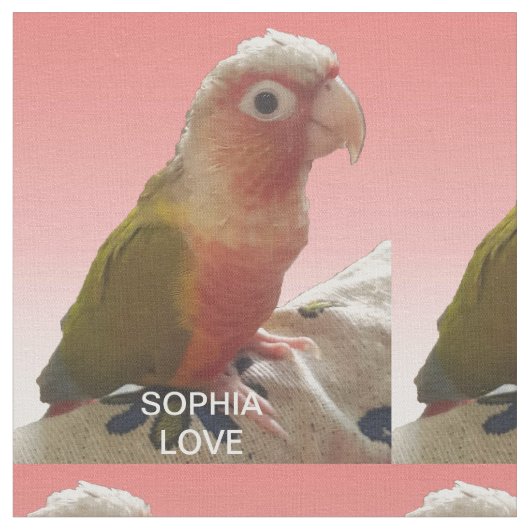 Pet Love Monogramed 1 Foto Collage Stof (Close Up)